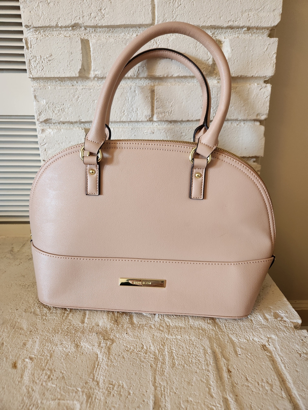 Anne Klein Pale Pink Dome Satchel